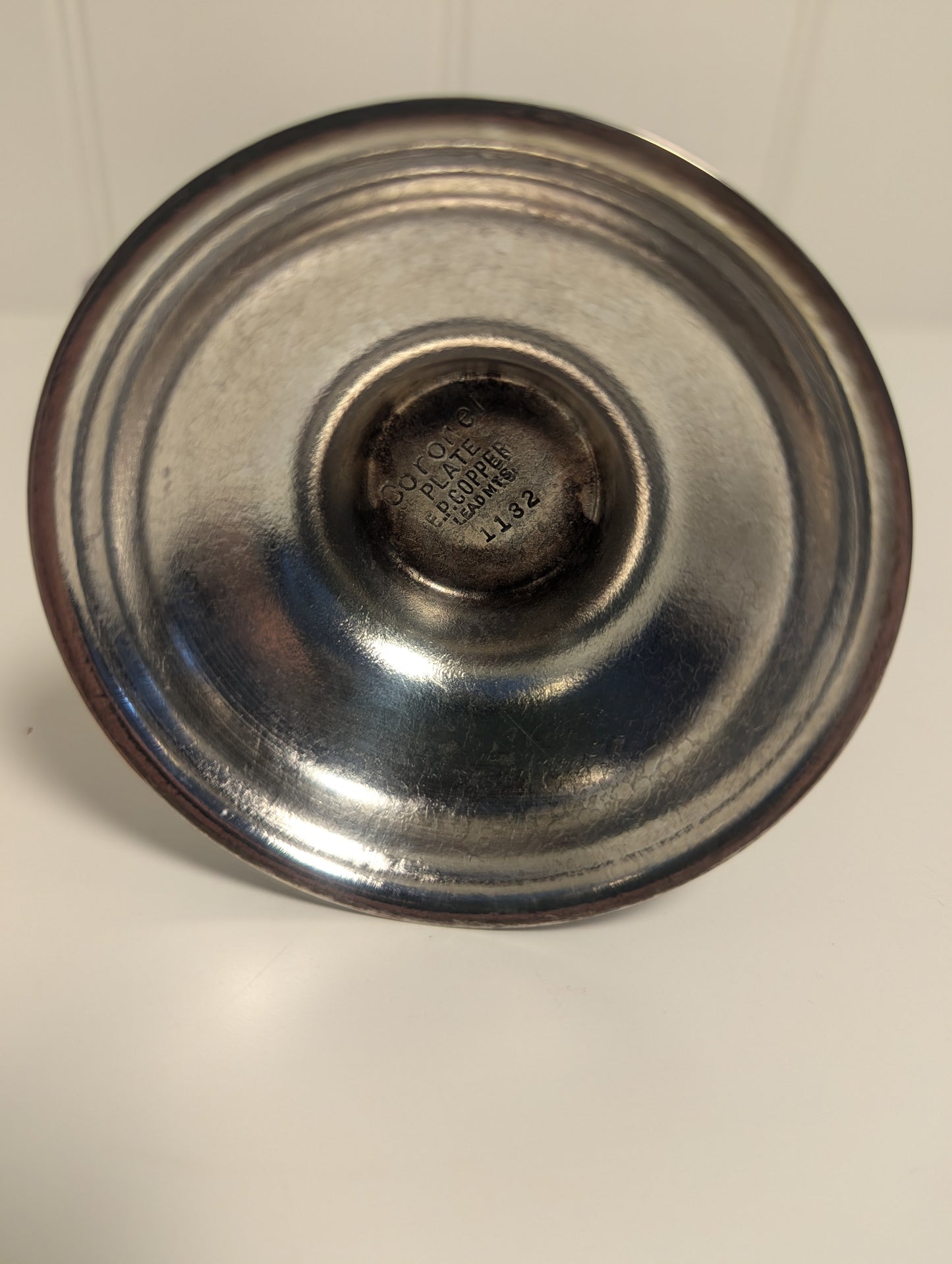 Silver plated vintage candle holder