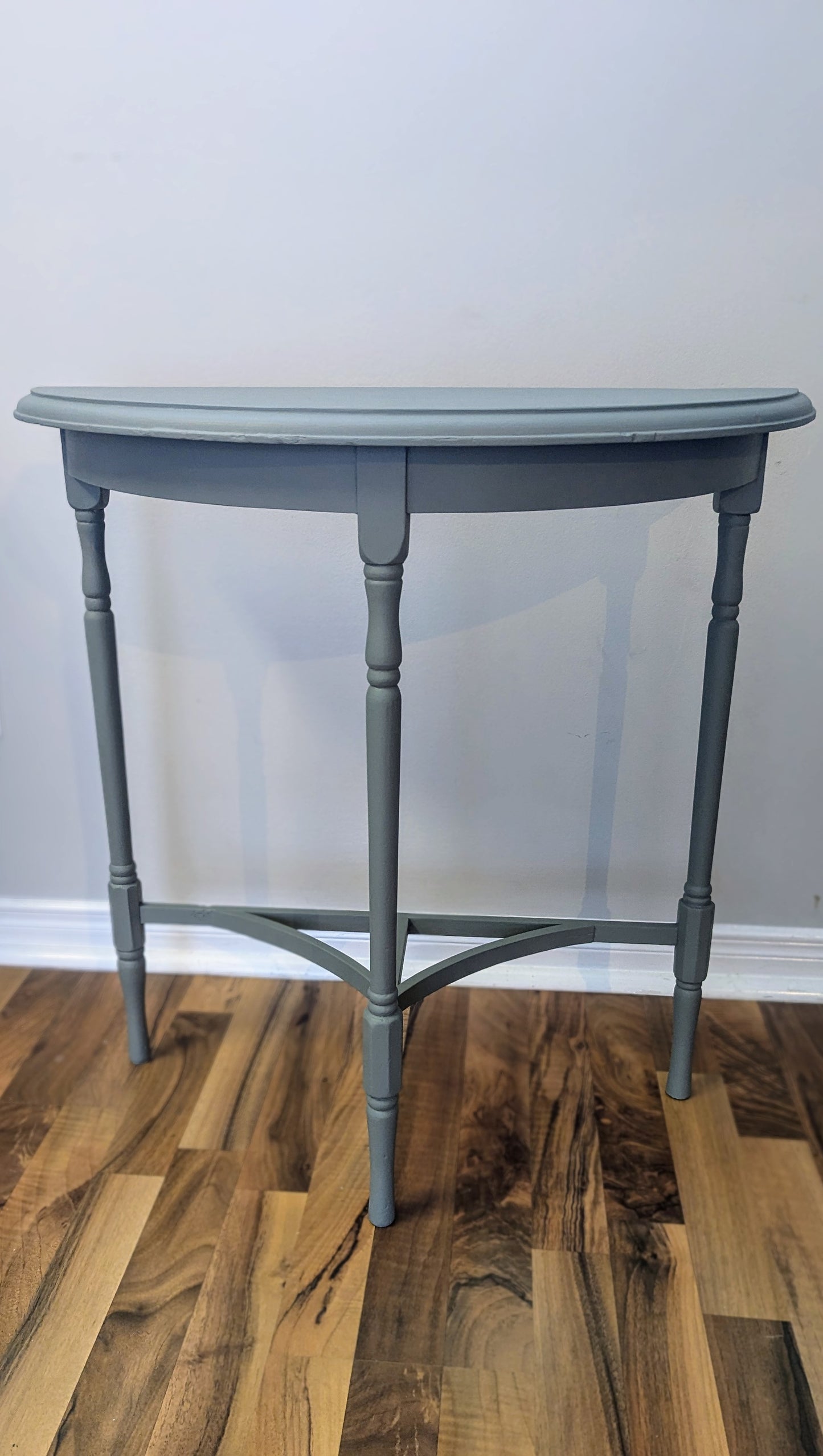 Antique Half Moon Console Table